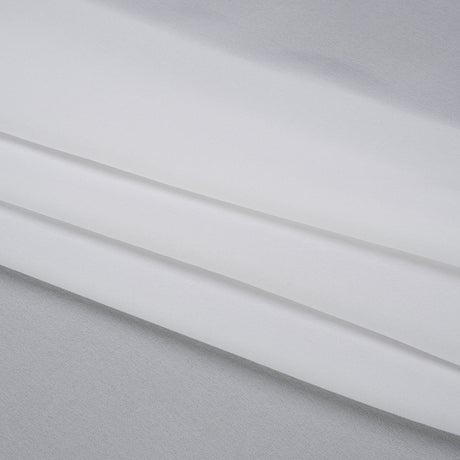 Silk Double Georgette - Bright White - Premium Collection