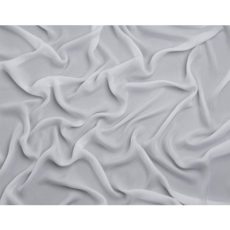 Silk Double Georgette - Bright White - Premium Collection