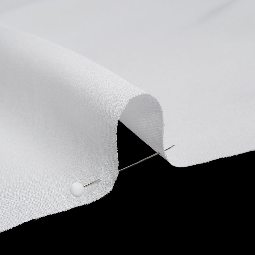 Silk Double Georgette - Bright White - Premium Collection
