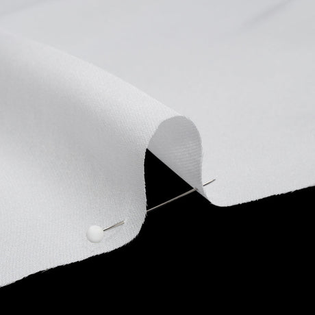 Silk Double Georgette - Bright White - Premium Collection