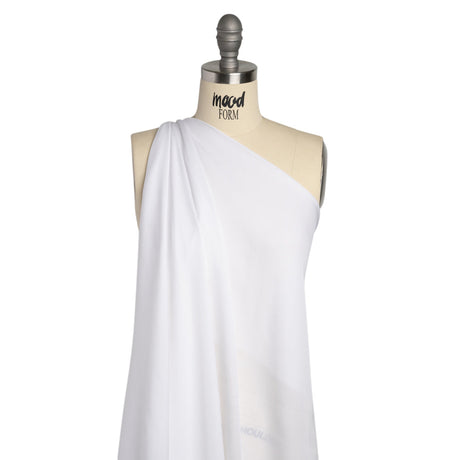 Silk Double Georgette - Bright White - Premium Collection