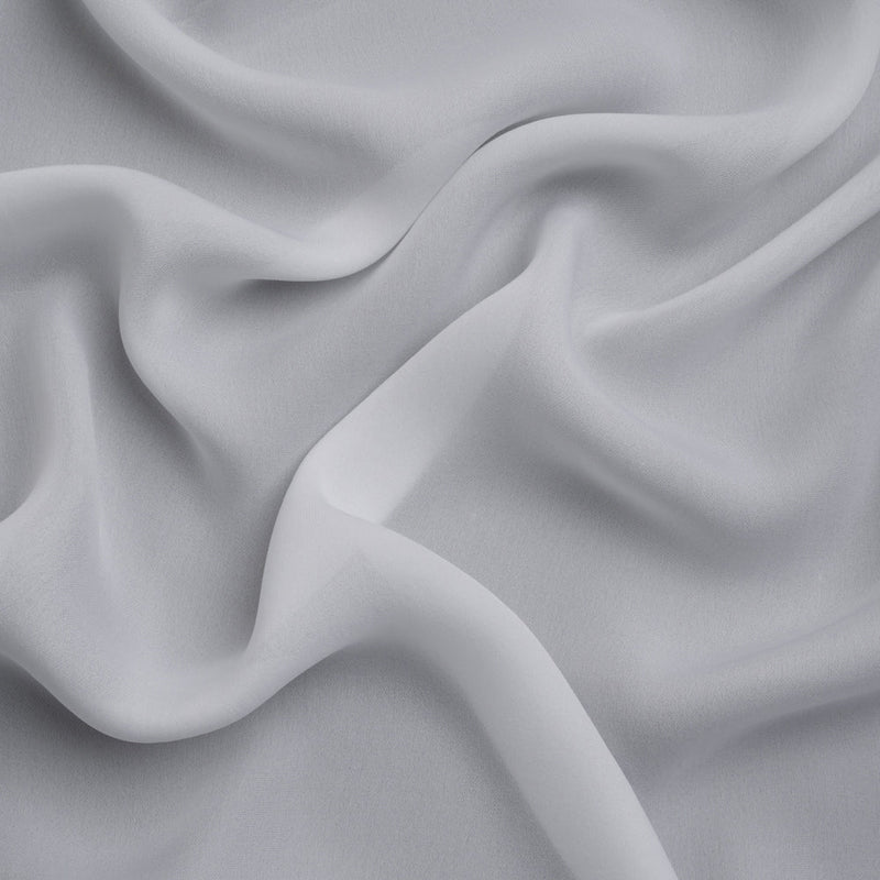 Silk Double Georgette - Bright White - Premium Collection