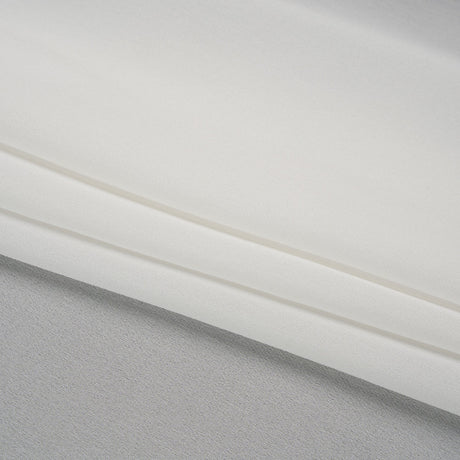 Silk Double Georgette - Whisper White - Premium Collection