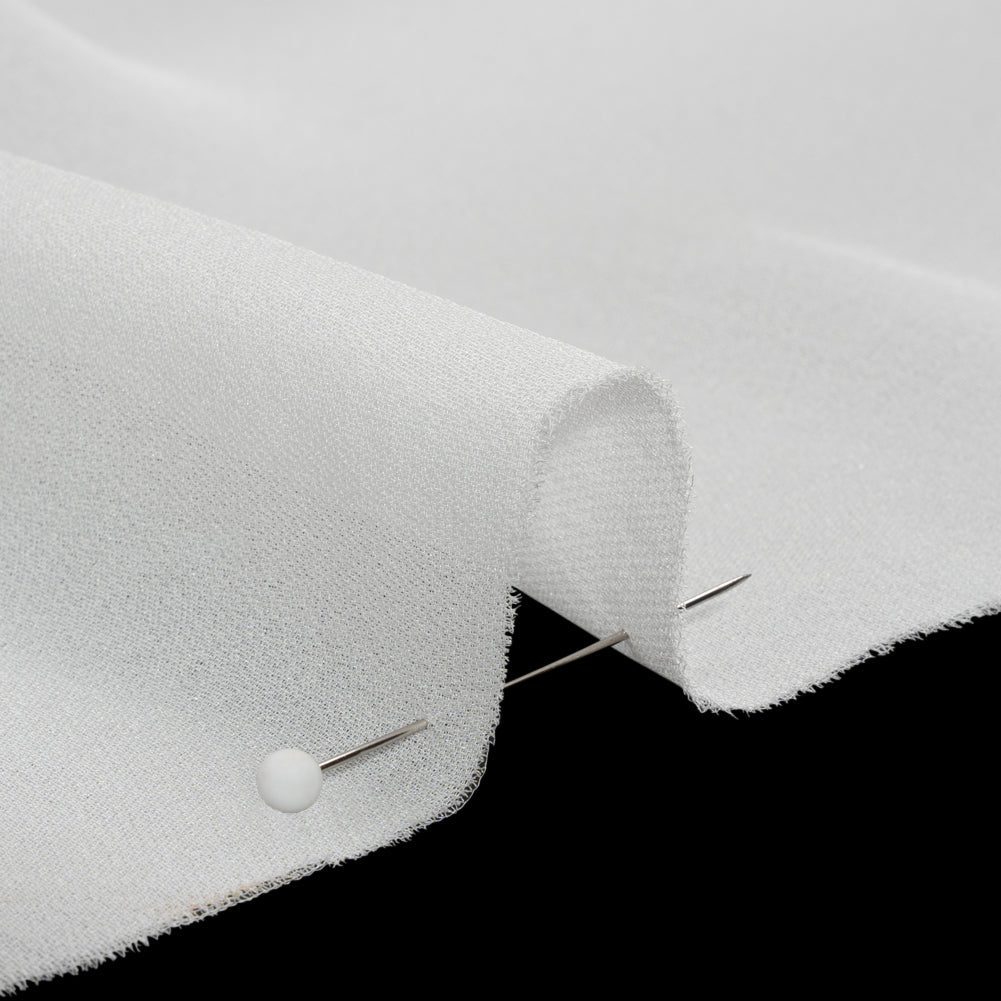 Silk Double Georgette - Whisper White - Premium Collection