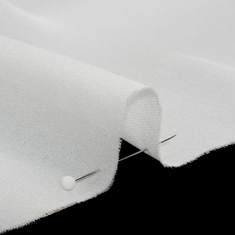 Silk Double Georgette - Whisper White - Premium Collection