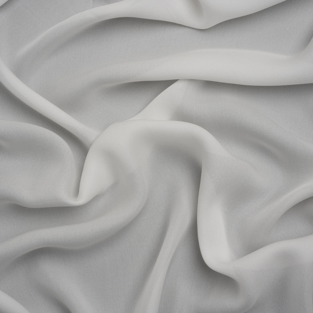 Silk Double Georgette - Whisper White - Premium Collection