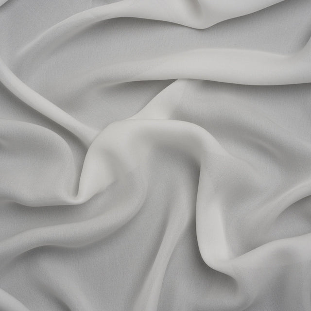 Silk Double Georgette - Whisper White - Premium Collection