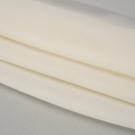 Silk Double Georgette - Antique White - Premium Collection