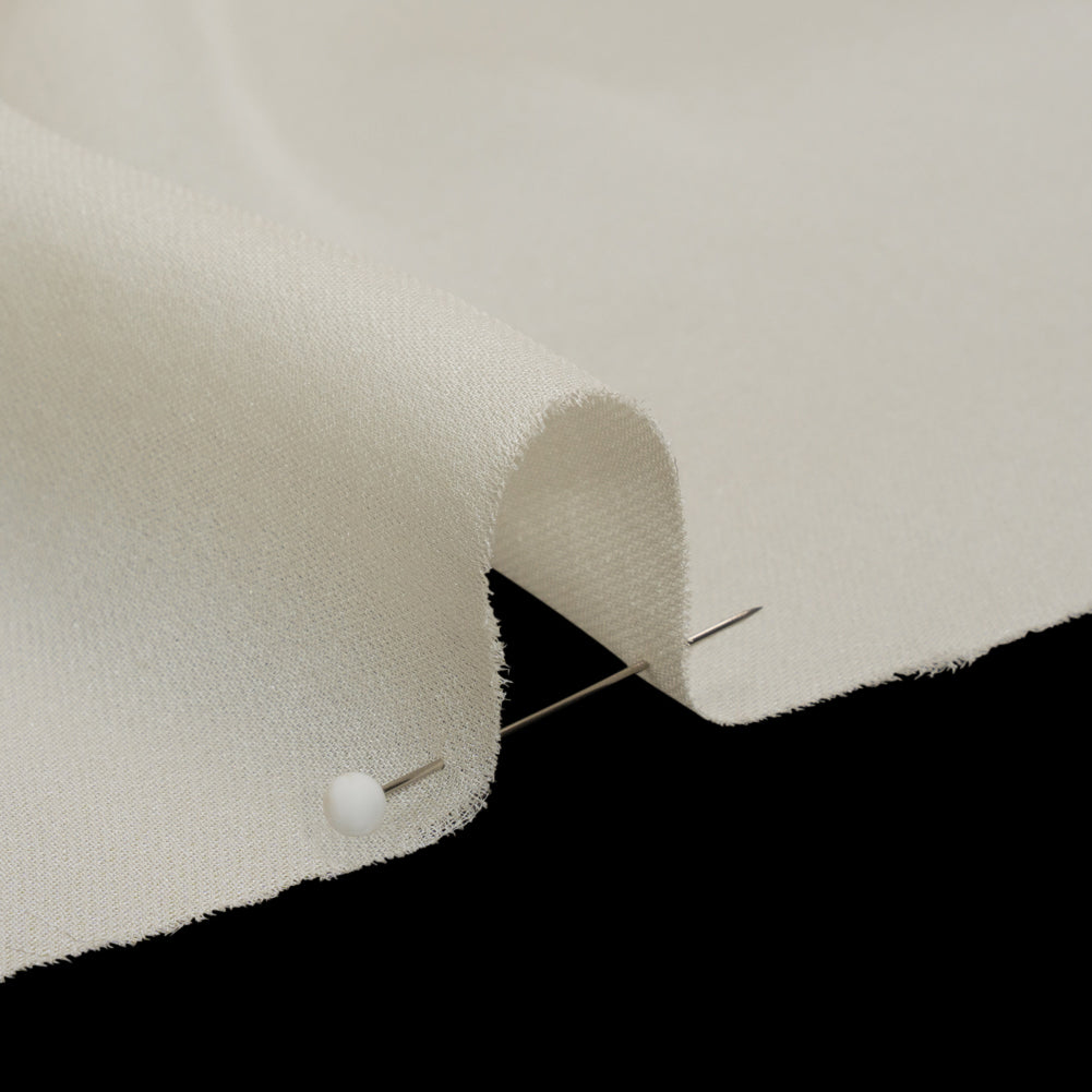 Silk Double Georgette - Antique White - Premium Collection