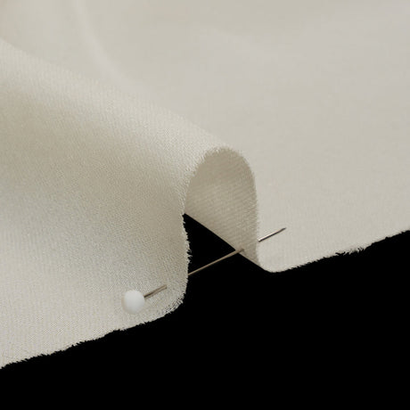 Silk Double Georgette - Antique White - Premium Collection