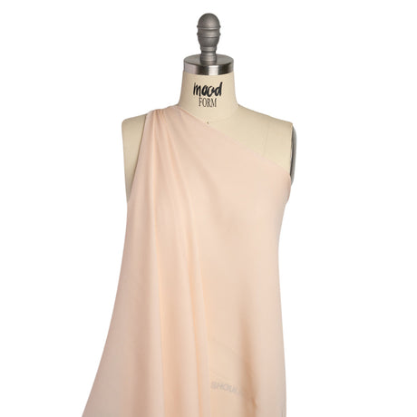 Silk Double Georgette - Cream Pink - Premium Collection