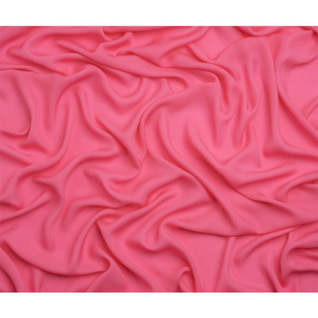 Silk Double Georgette - Carmine Rose - Premium Collection