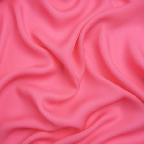 Silk Double Georgette - Carmine Rose - Premium Collection