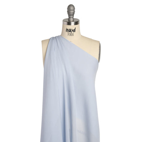 Silk Double Georgette - Icelandic Blue - Premium Collection