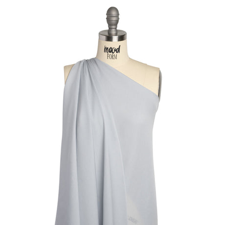 Silk Double Georgette - Gray Dawn - Premium Collection