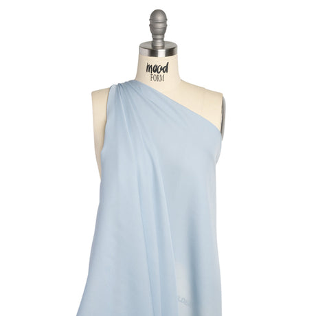 Silk Double Georgette - Baby Blue - Premium Collection