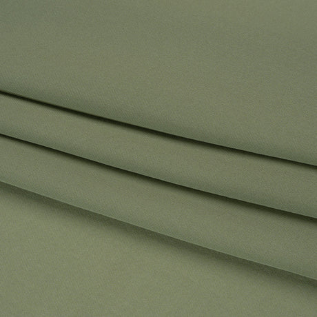Silk Double Georgette - Oil Green - Premium Collection