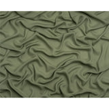 Silk Double Georgette - Oil Green - Premium Collection