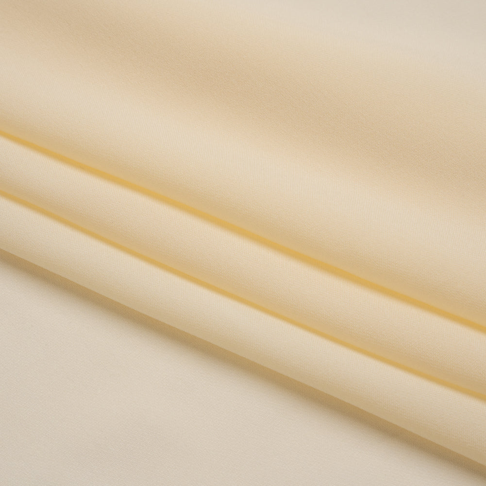 Silk Double Georgette - Pale Yellow - Premium Collection
