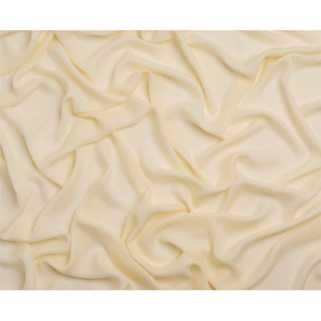 Silk Double Georgette - Pale Yellow - Premium Collection