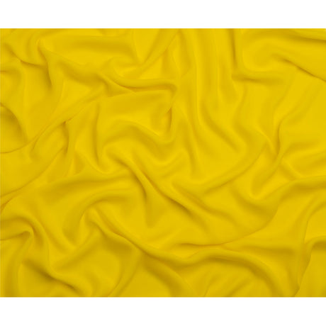 Silk Double Georgette - Buttercup Yellow - Premium Collection