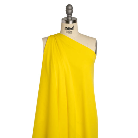 Silk Double Georgette - Buttercup Yellow - Premium Collection