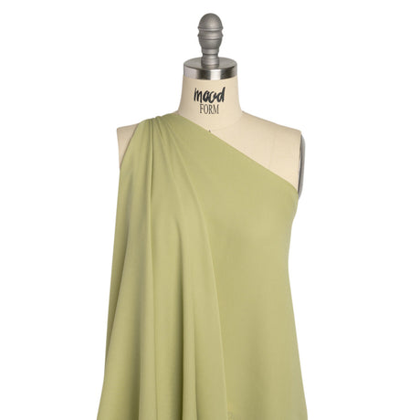 Silk Double Georgette - Nile Green - Premium Collection
