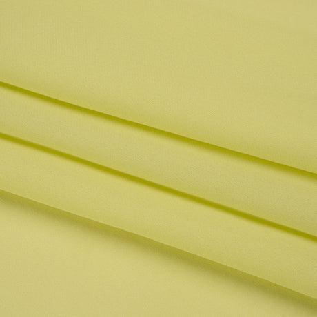 Silk Double Georgette - Sunny Lime - Premium Collection