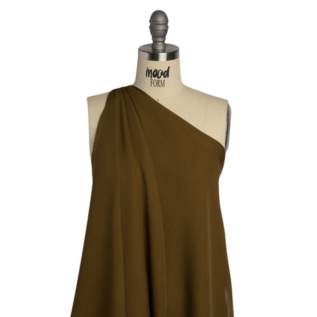 Silk Double Georgette - Fir Green - Premium Collection