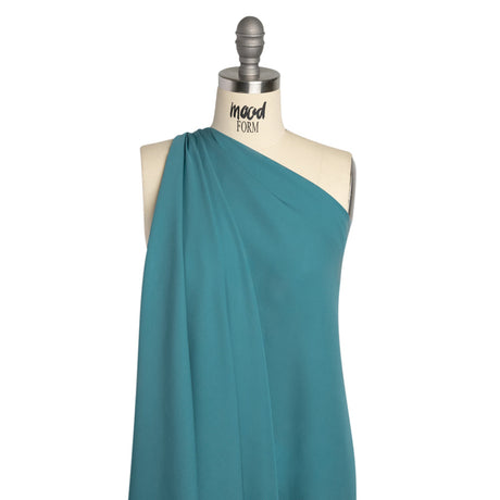 Silk Double Georgette - Colonial Blue - Premium Collection