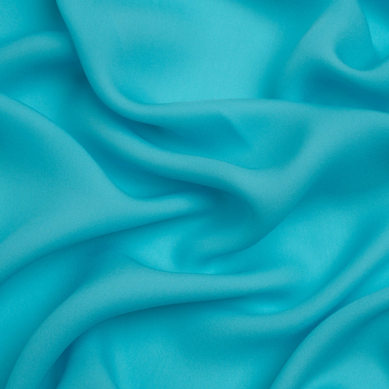 Silk Double Georgette - Angel Blue - Premium Collection