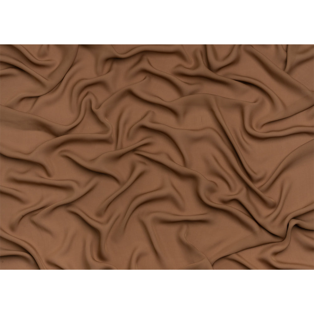 Silk Double Georgette - Light Brown - Premium Collection