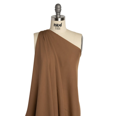 Silk Double Georgette - Light Brown - Premium Collection