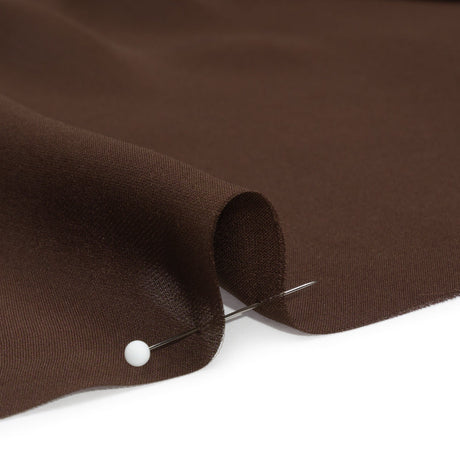 Silk Double Georgette - Dark Brown - Premium Collection