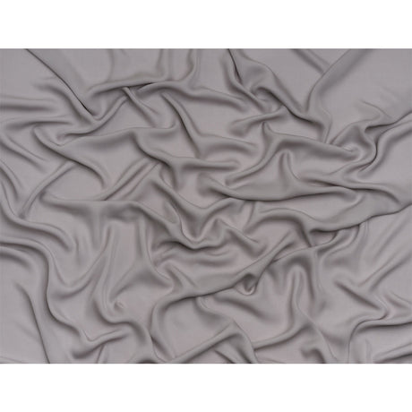 Silk Double Georgette - Silver - Premium Collection
