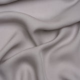 Silk Double Georgette - Silver - Premium Collection