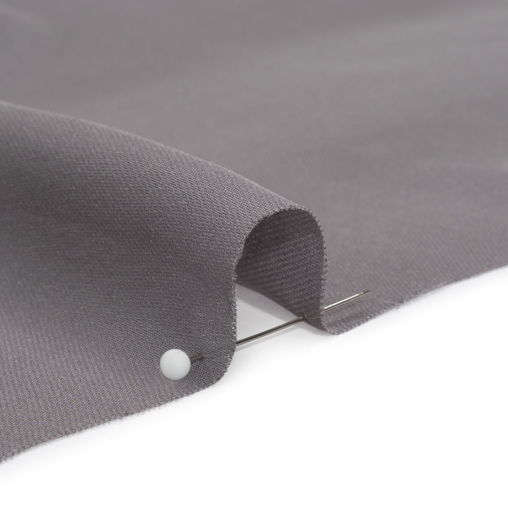 Silk Double Georgette - Dark Silver - Premium Collection