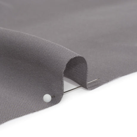 Silk Double Georgette - Dark Silver - Premium Collection