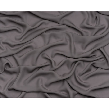 Silk Double Georgette - Dark Silver - Premium Collection