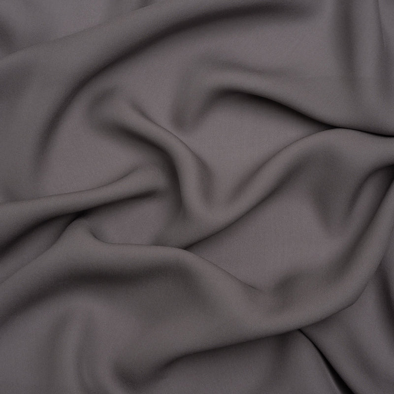 Silk Double Georgette - Dark Silver - Premium Collection