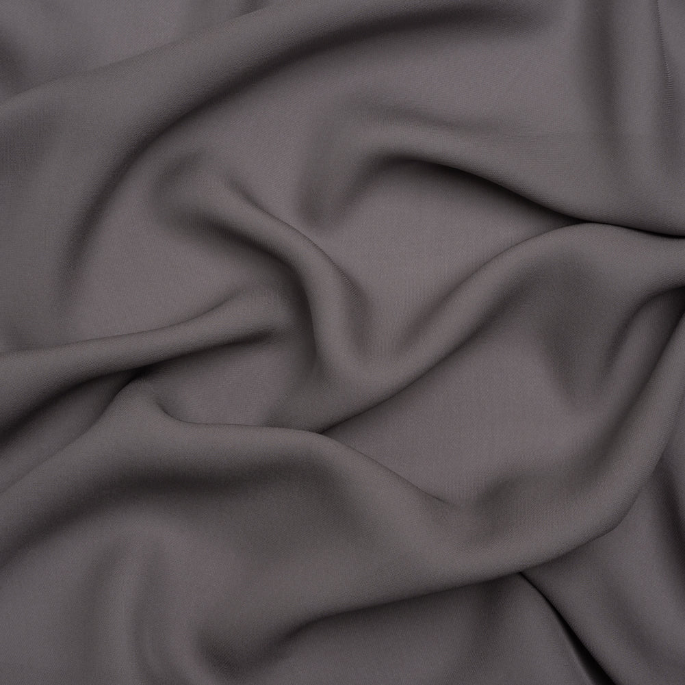 Silk Double Georgette - Dark Silver - Premium Collection