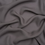 Silk Double Georgette - Dark Silver - Premium Collection