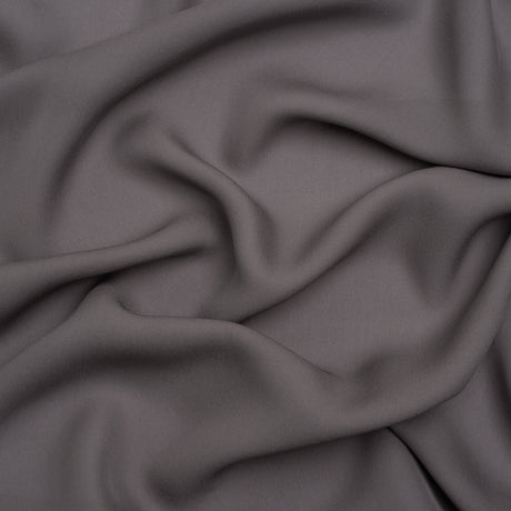Silk Double Georgette - Dark Silver - Premium Collection