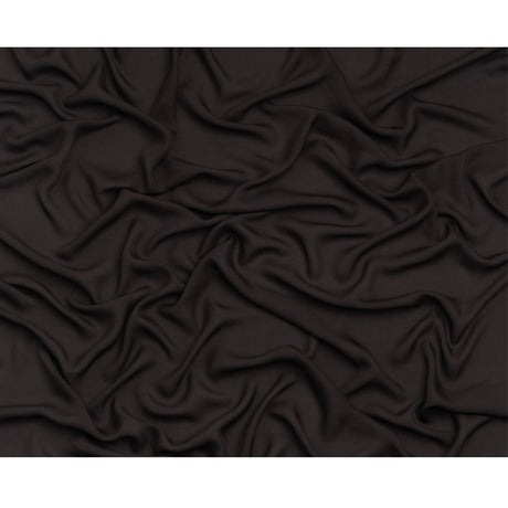 Silk Double Georgette - Deep Charcoal - Premium Collection