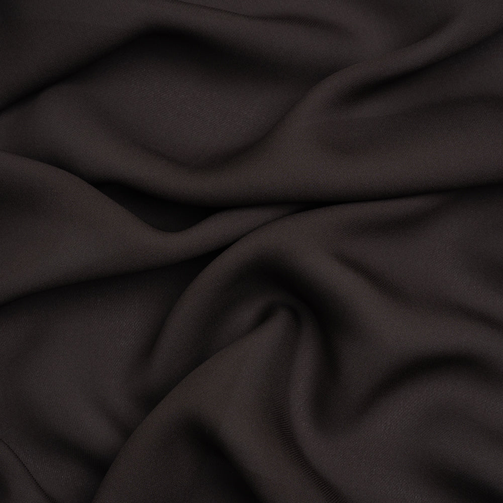 Silk Double Georgette - Deep Charcoal - Premium Collection
