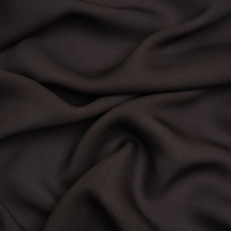 Silk Double Georgette - Deep Charcoal - Premium Collection