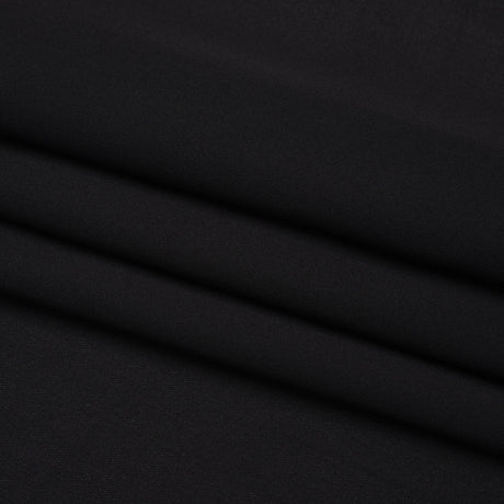 Silk Double Georgette - Black - Premium Collection