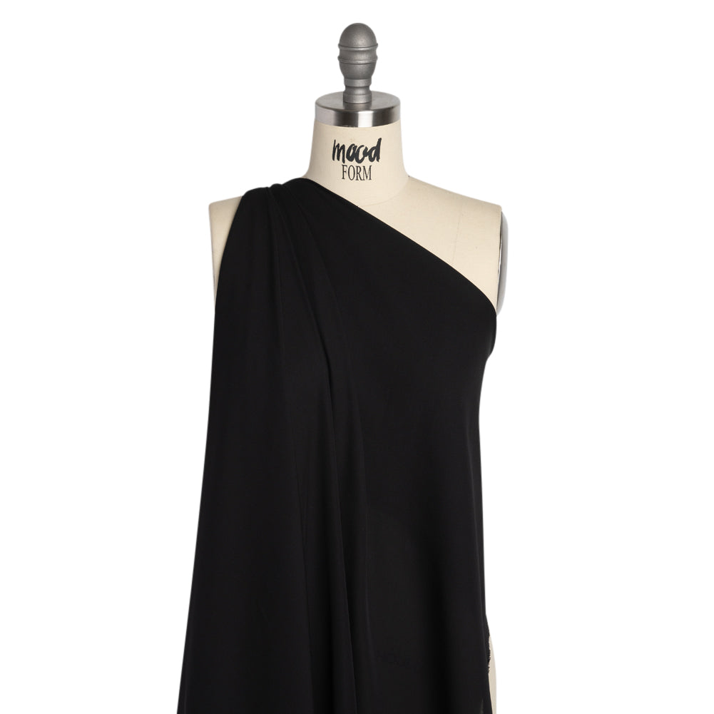 Silk Double Georgette - Black - Premium Collection