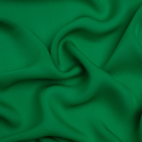 Silk Double Georgette - Kelly Green - Premium Collection