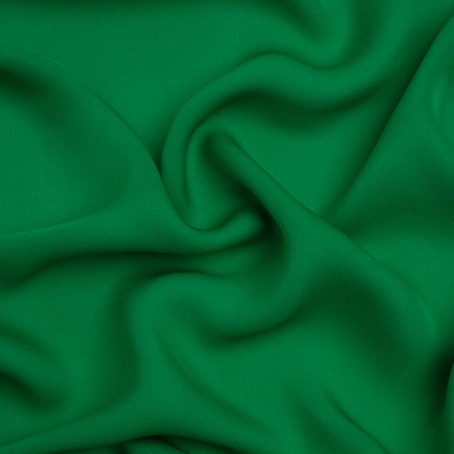 Silk Double Georgette - Kelly Green - Premium Collection